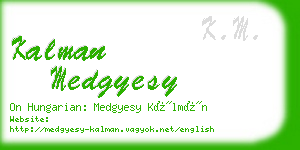 kalman medgyesy business card
